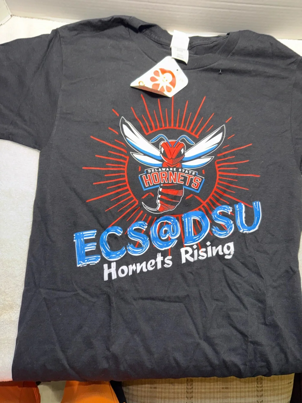 Delaware State Hornets Black Graphic Men’s t shirt